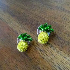 Kate Spade any way you slice it pineapple earrings